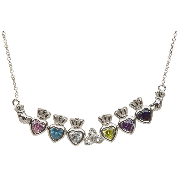 Product image for SALE | Sterling Silver Mother's Family Necklace - Trinity Knot MARCH