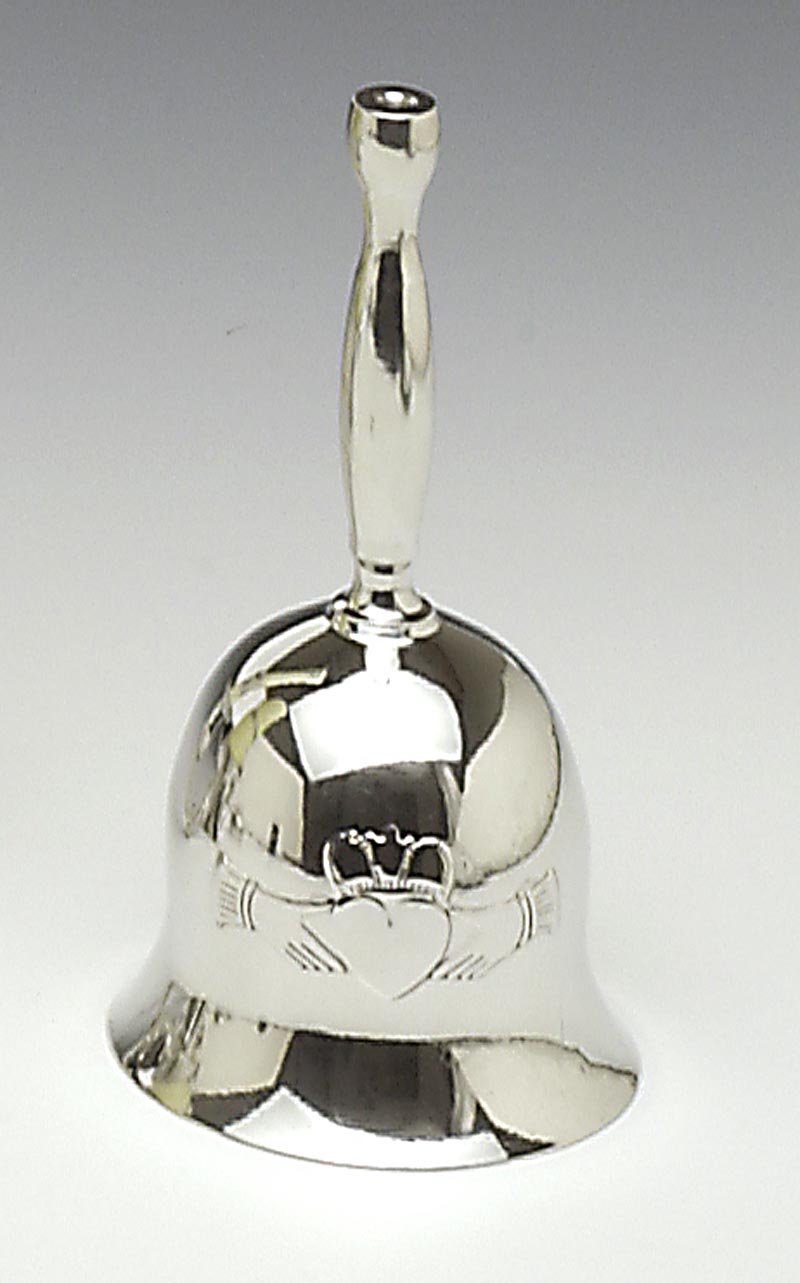 Product image for Irish Wedding Gift - Pewter Claddagh Wedding Bell