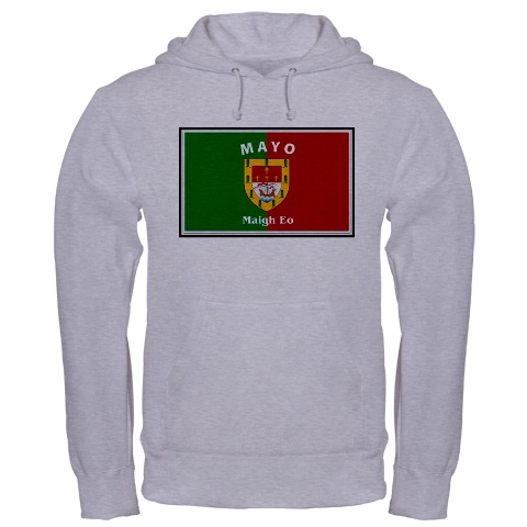Product image for Irish Sweatshirt - Irish County Hooded Sweatshirt Full Chest - Grey