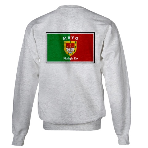 Product image for Irish Sweatshirt - Irish County Sweatshirt Left Chest - Grey