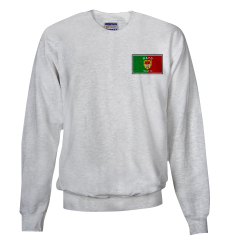 Product image for Irish Sweatshirt - Irish County Sweatshirt Left Chest - Grey