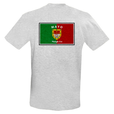 Product image for Irish T-Shirt - Irish County T-Shirt Left Chest - Grey