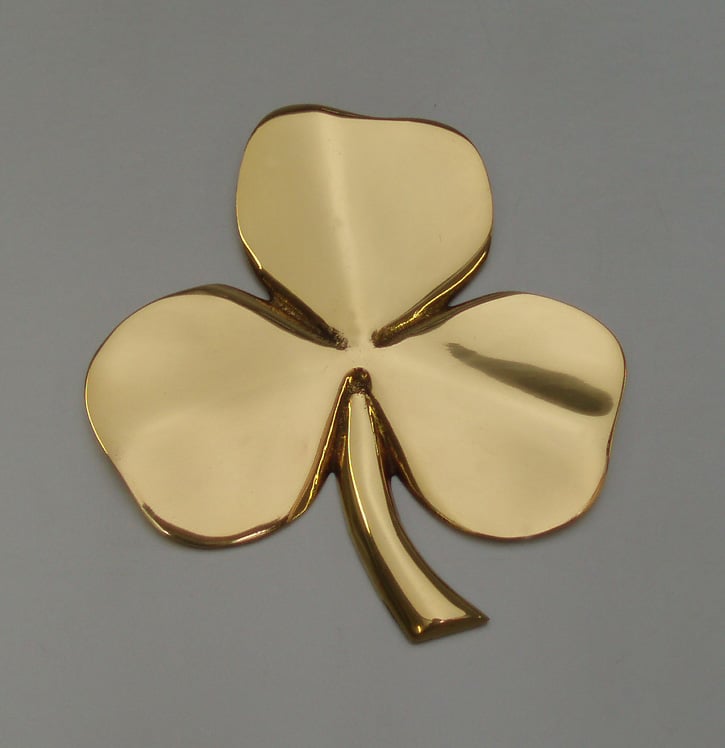 Product image for Shamrock Gold-Plated Wall Hanging