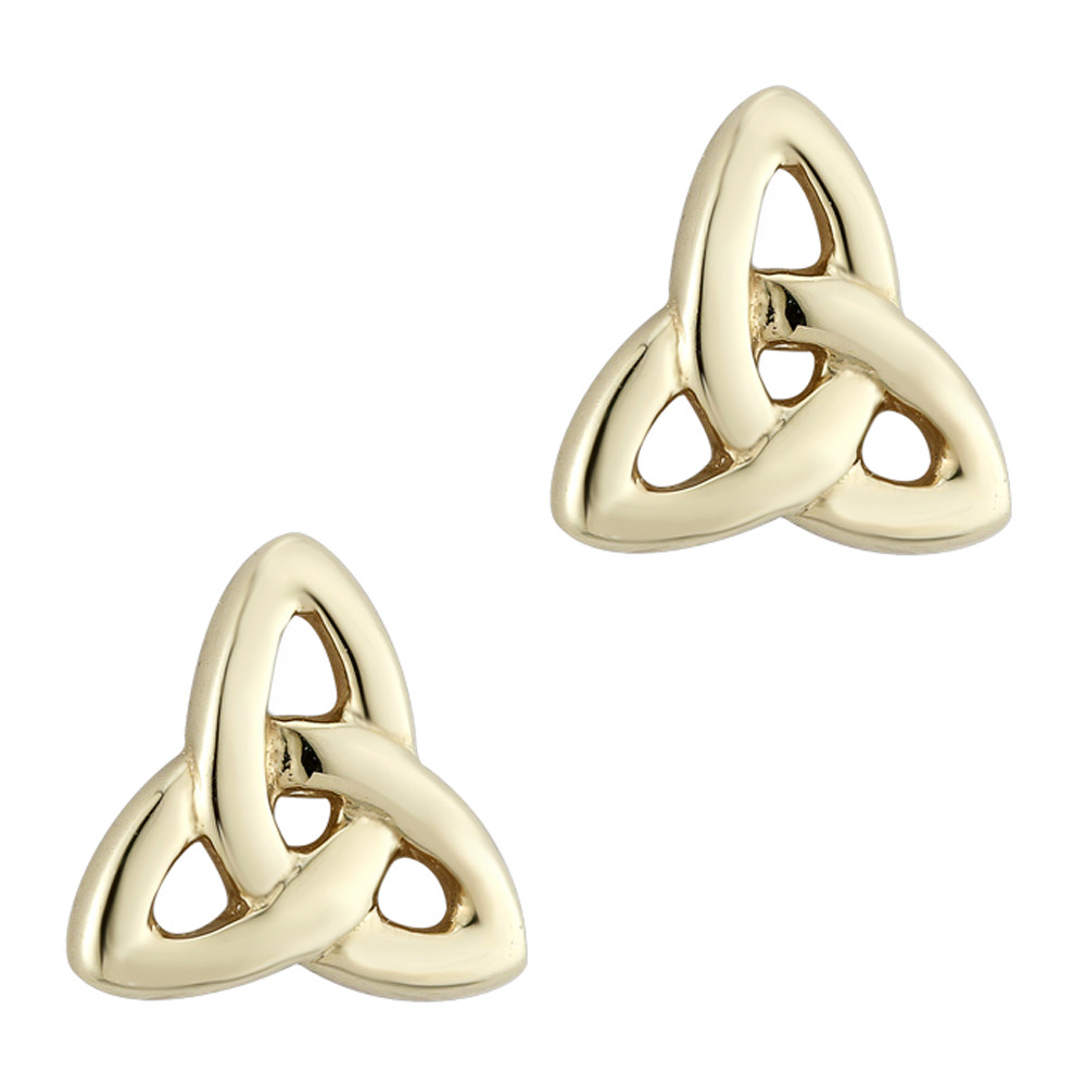 Product image for 14k Yellow Gold Trinity Knot Earrings - Medium