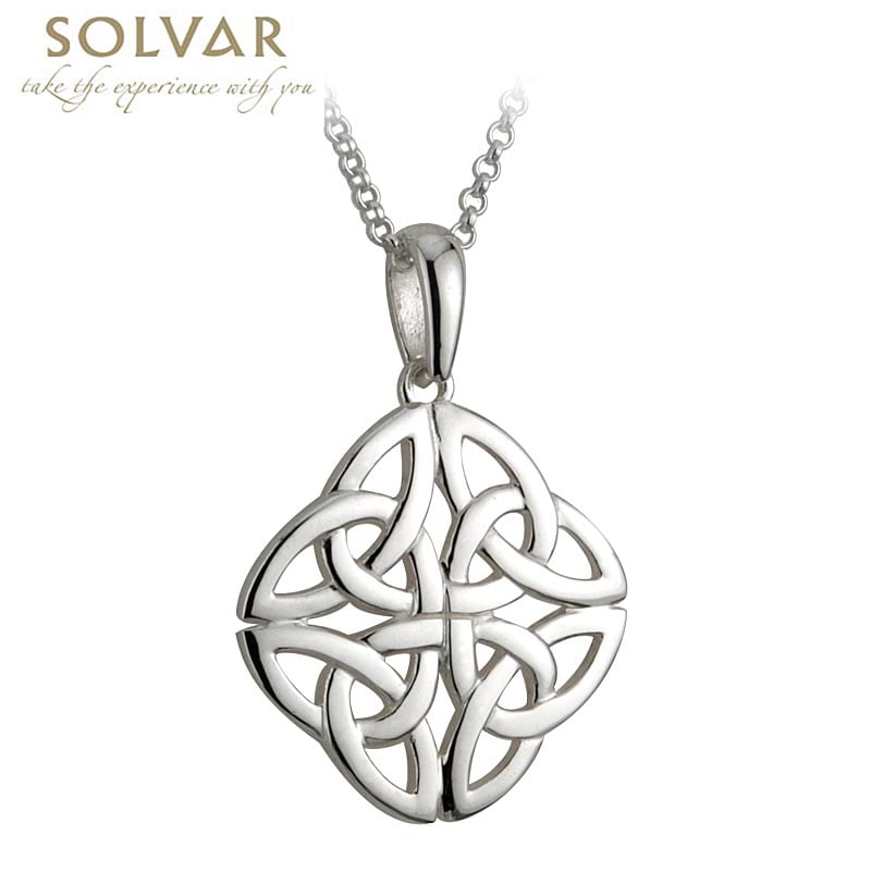 Celtic Pendant Sterling Silver 4 Trinity Knot With Chain At Irish Com S44751 - Irish Necklace Pendants Celtic Pendant Sterling Silver 4 Trinity Knot With Chain At Irish Com S44751 - Irish Necklace Pendants