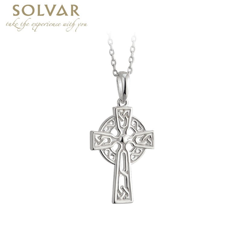Celtic Pendant - Sterling Silver Filigree Celtic Cross Pendant with ...