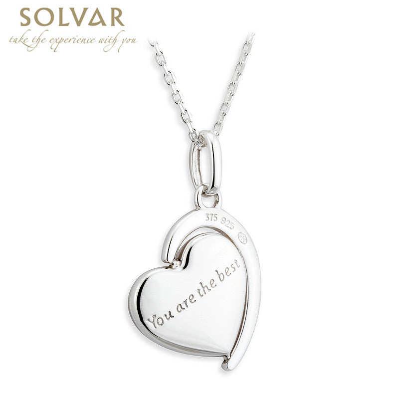 Irish Necklace Sterling Silver and 18k Gold Trinity Knot Mom Irish