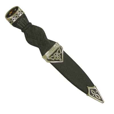 Product image for Black Celtic Knot Dagger with Stone