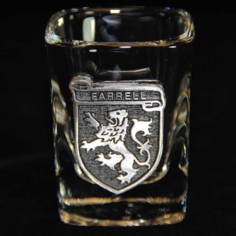 Product image for Personalized Pewter Irish Coat of Arms Shot Glass - Set of 4