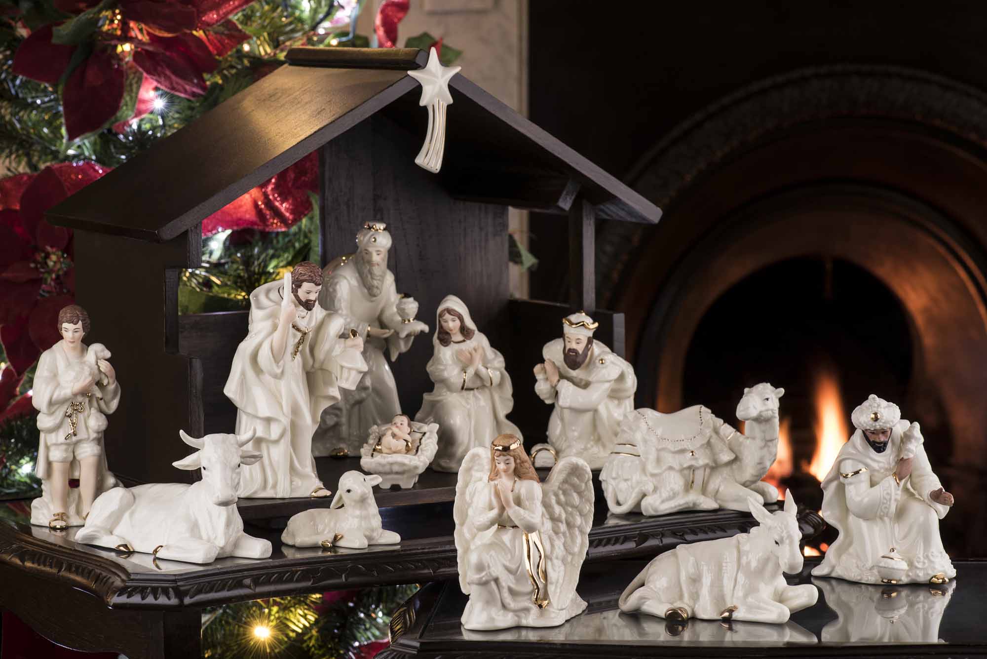 Product image for Irish Christmas - Belleek Classic Nativity Set