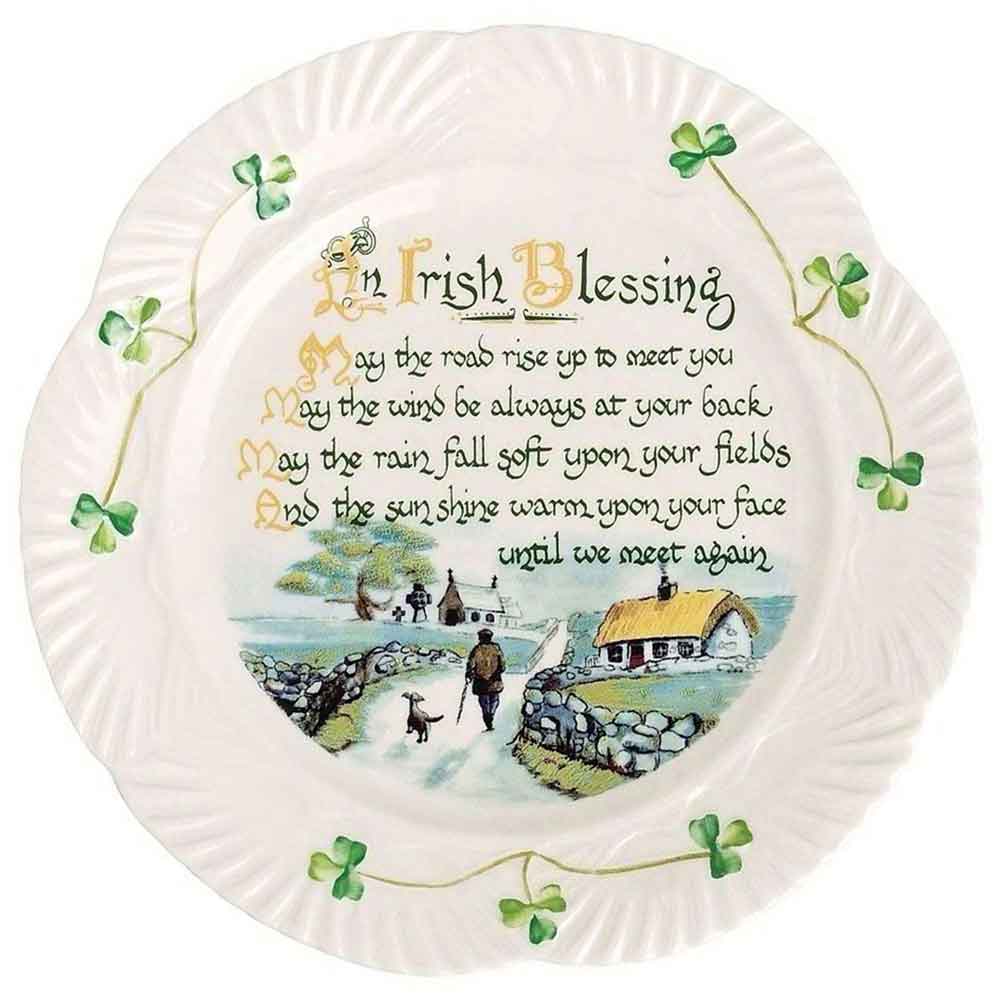 Product image for Belleek Irish Blessing Plate