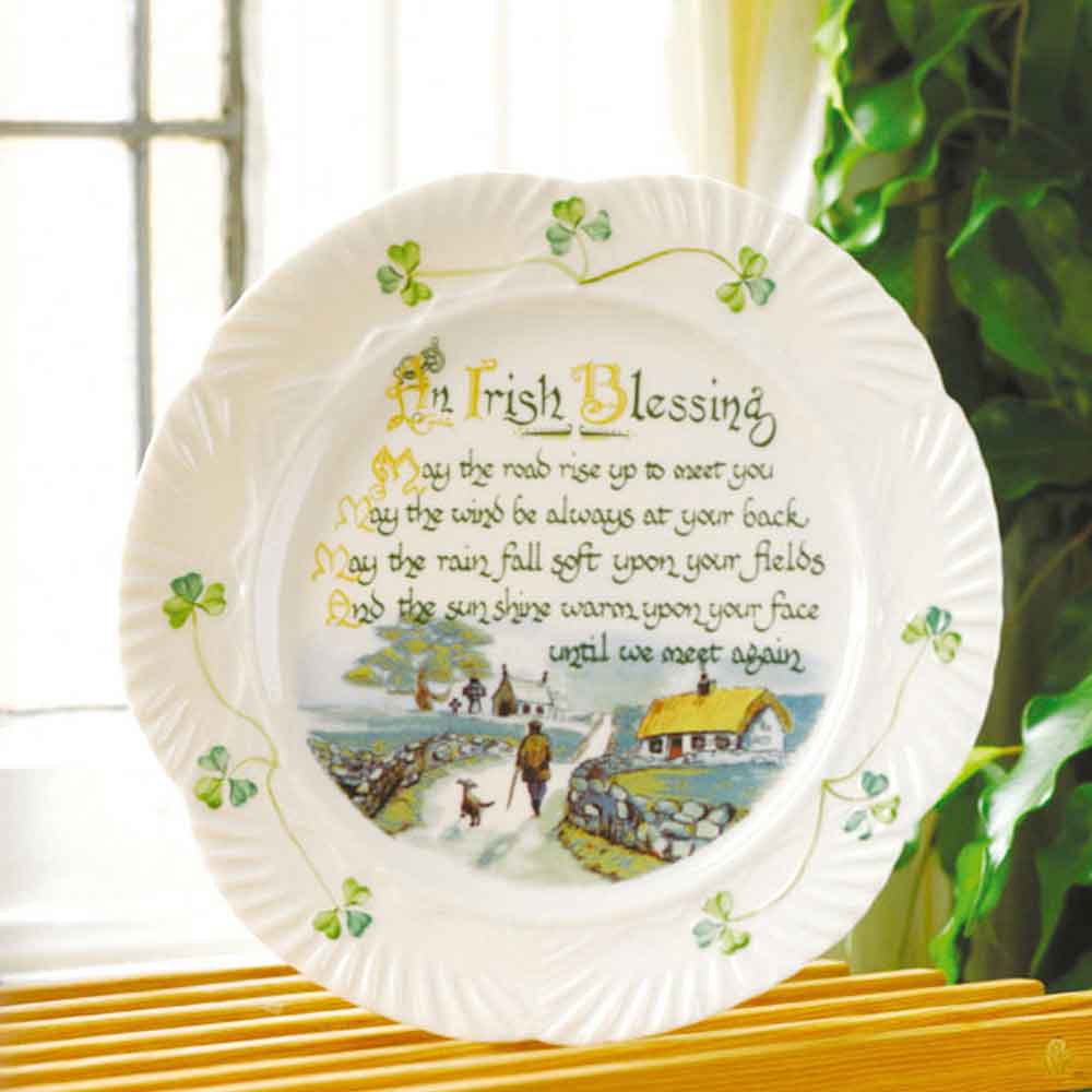 Product image for Belleek Irish Blessing Plate