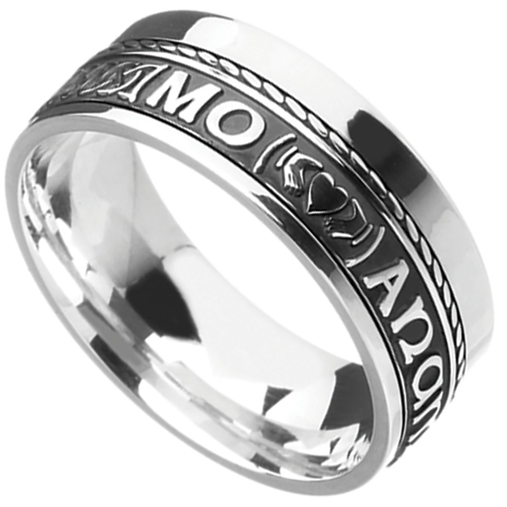 Product image for SALE | Irish Rings | Comfort Fit Mo Anam Cara 'My Soul Mate' Wedding Band