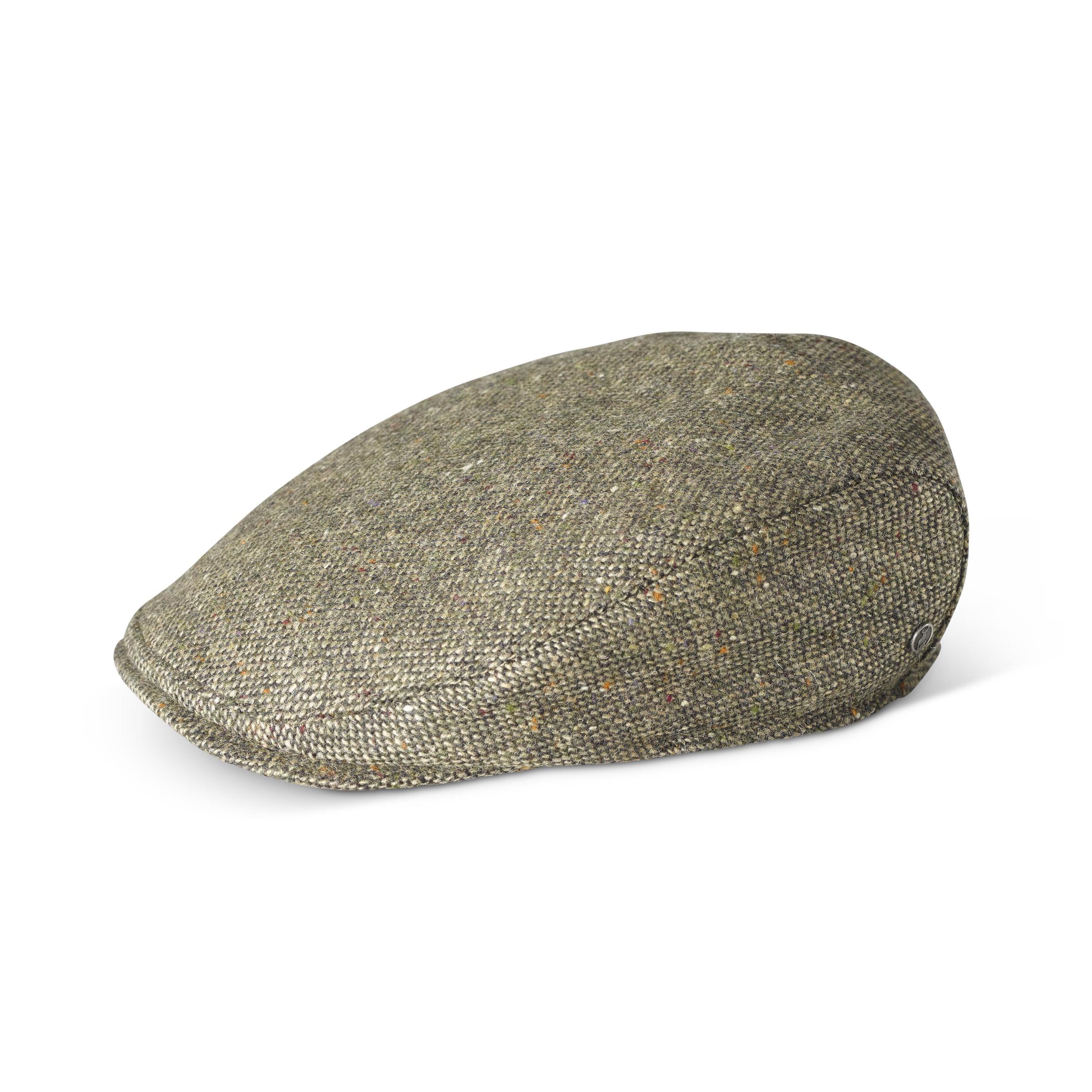 Product image for Irish Hat | Green Salt & Pepper Wool Donegal Tweed Cap