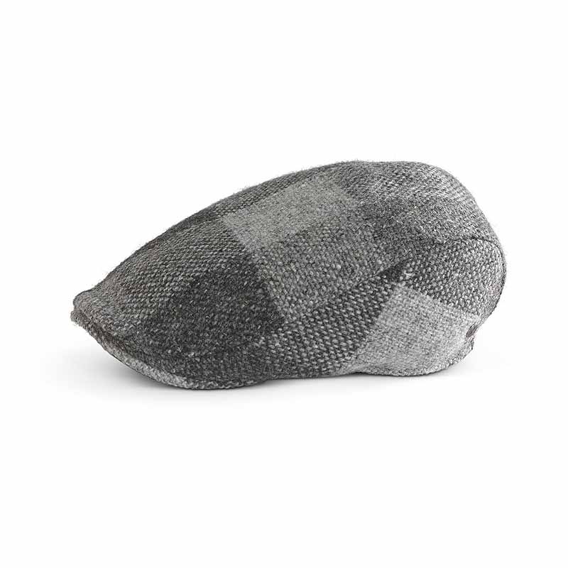 Product image for Irish Hat | Grey Check Donegal Tweed Cap
