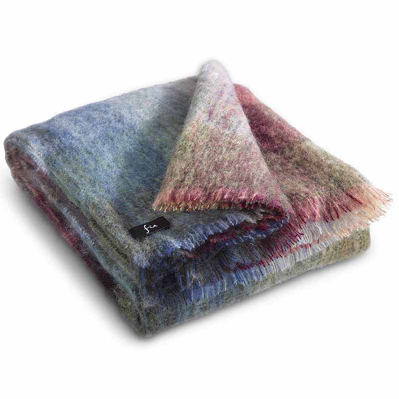 Product image for Irish Home | OCEAN Mohair Wool Throw 
