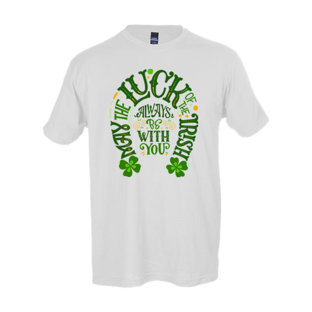 Product image for Irish T-Shirt | Luck of the Irish Horseshoe Tee