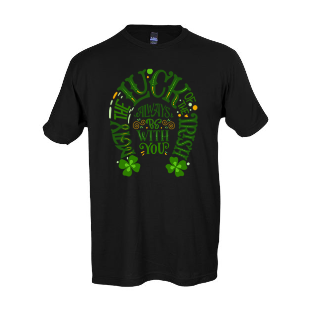 Product image for Irish T-Shirt | Luck of the Irish Horseshoe Tee