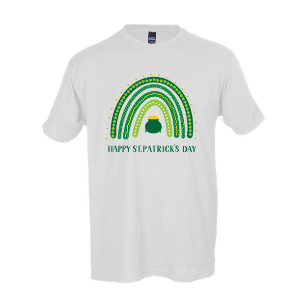 Product image for Irish T-Shirt | Rainbow Happy St. Patrick's Day Tee