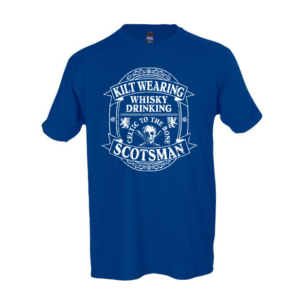 Product image for Irish T-Shirt | Kilt Wearing Whisky Drinking Scotsman Tee