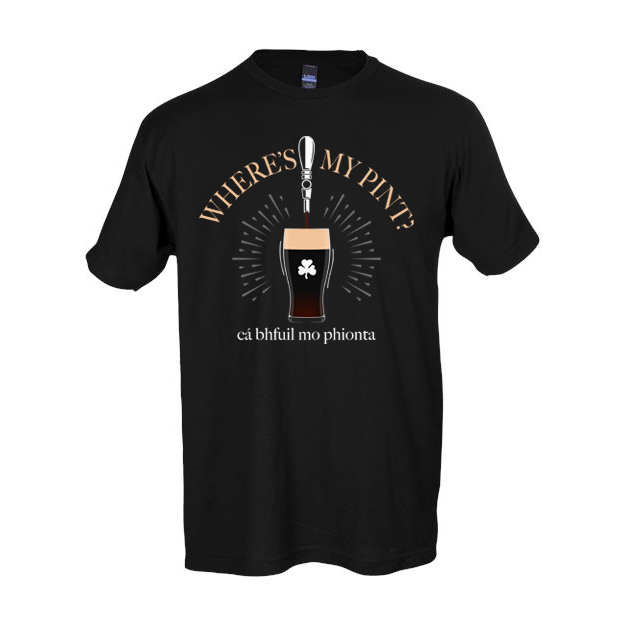 Product image for Irish T-Shirt | Wheres My Pint Tee