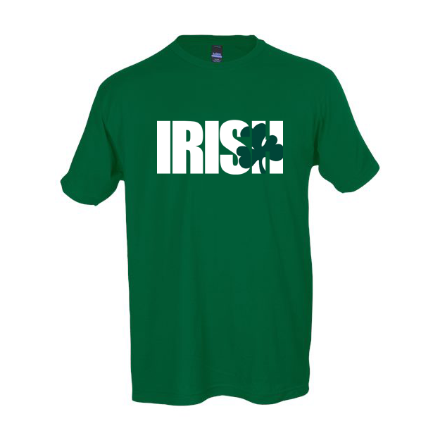 Product image for Irish T-shirt | Irish with Shamrock Tee