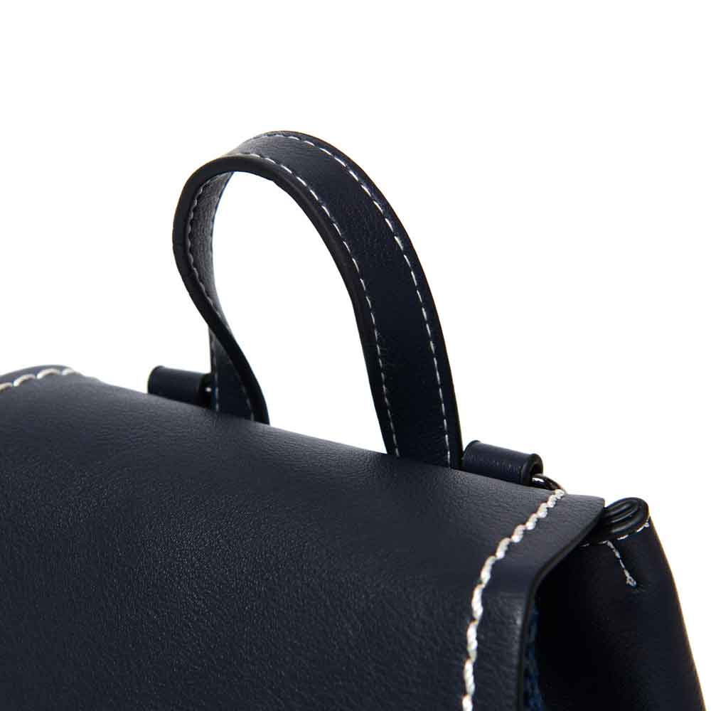 Product image for Celtic Tweed Bag | Navy Herringbone Harris Tweed® Backpack