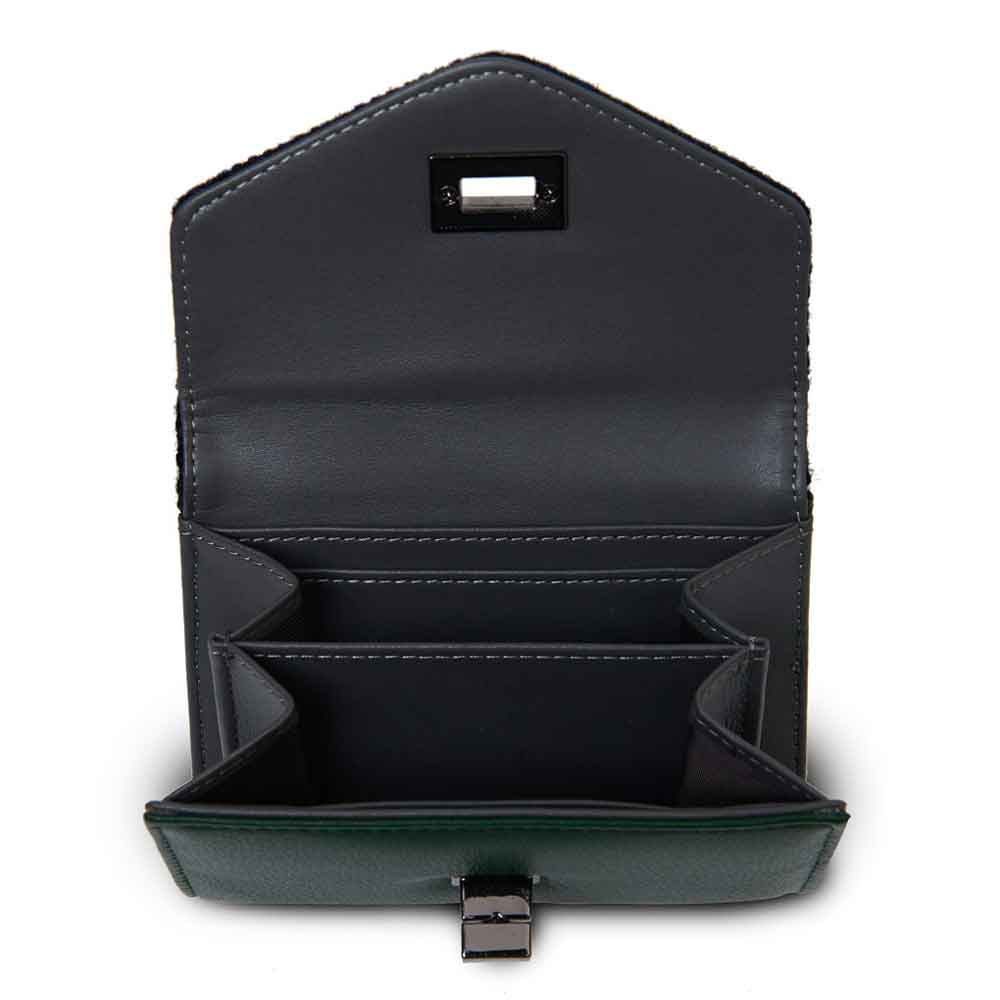 Product image for Celtic Tweed Purse | Blackwatch Tartan Harris Tweed® Ladies Clasp Purse