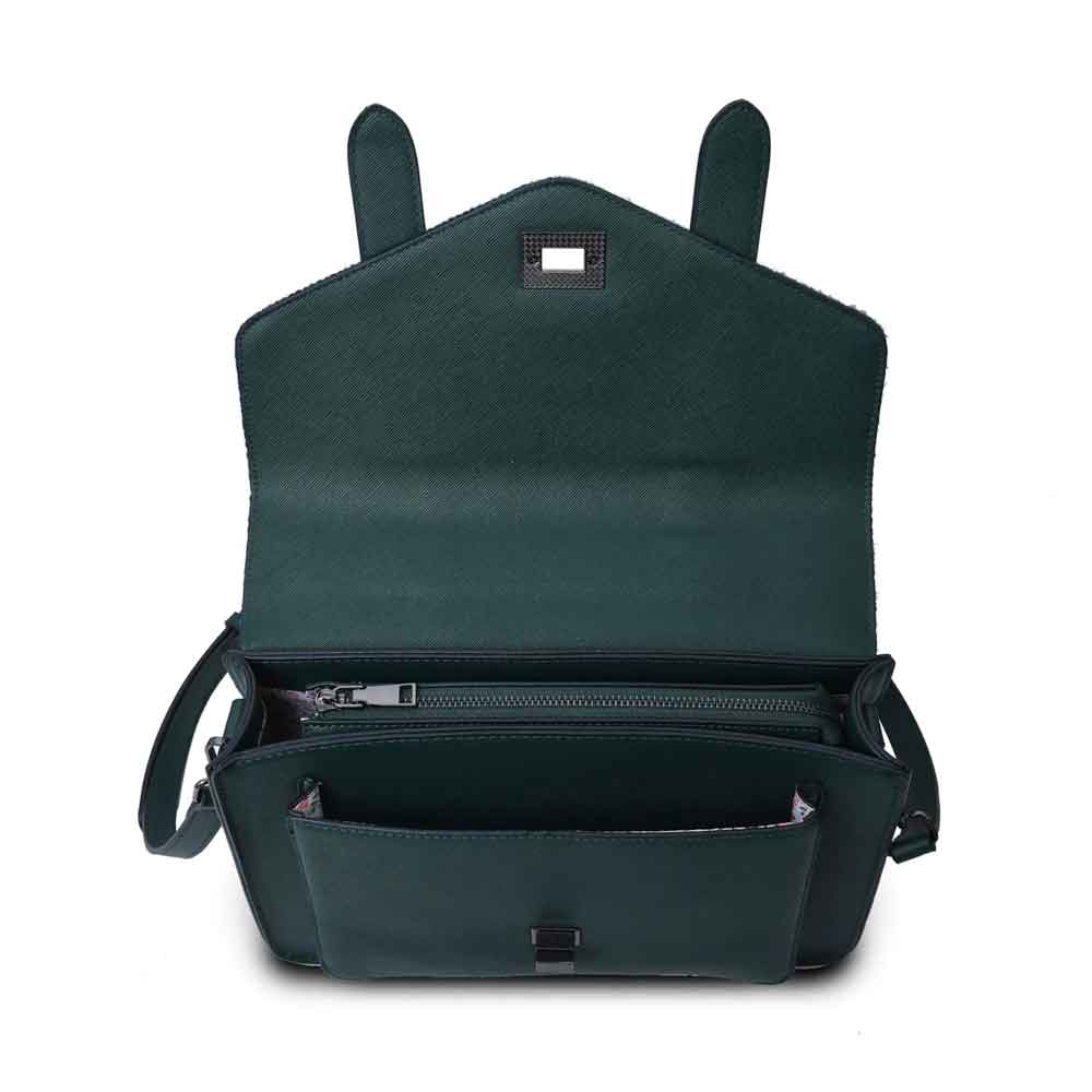 Product image for Celtic Tweed Handbag | Blackwatch Tartan Harris Tweed® Medium Satchel