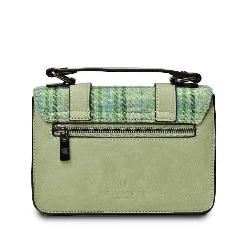 Product image for Celtic Tweed Handbag | Mint Check Harris Tweed® Mini Satchel