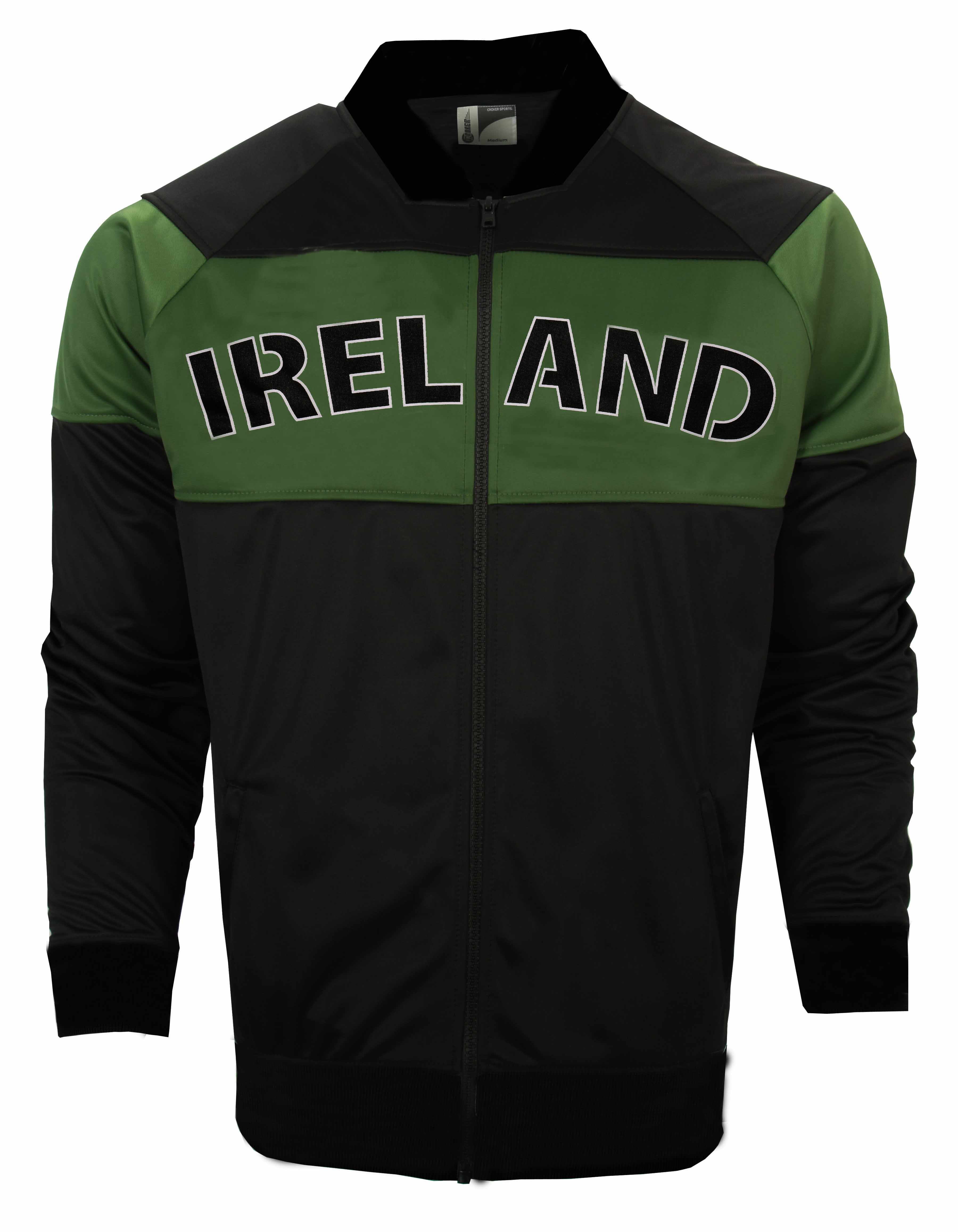 Product image for Irish Coat | Ireland Green & Black Bomber Jacket