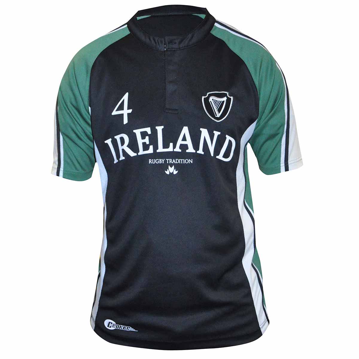 Product image for Irish Shirt | Green & Navy Performance Ireland Rugby Jersey