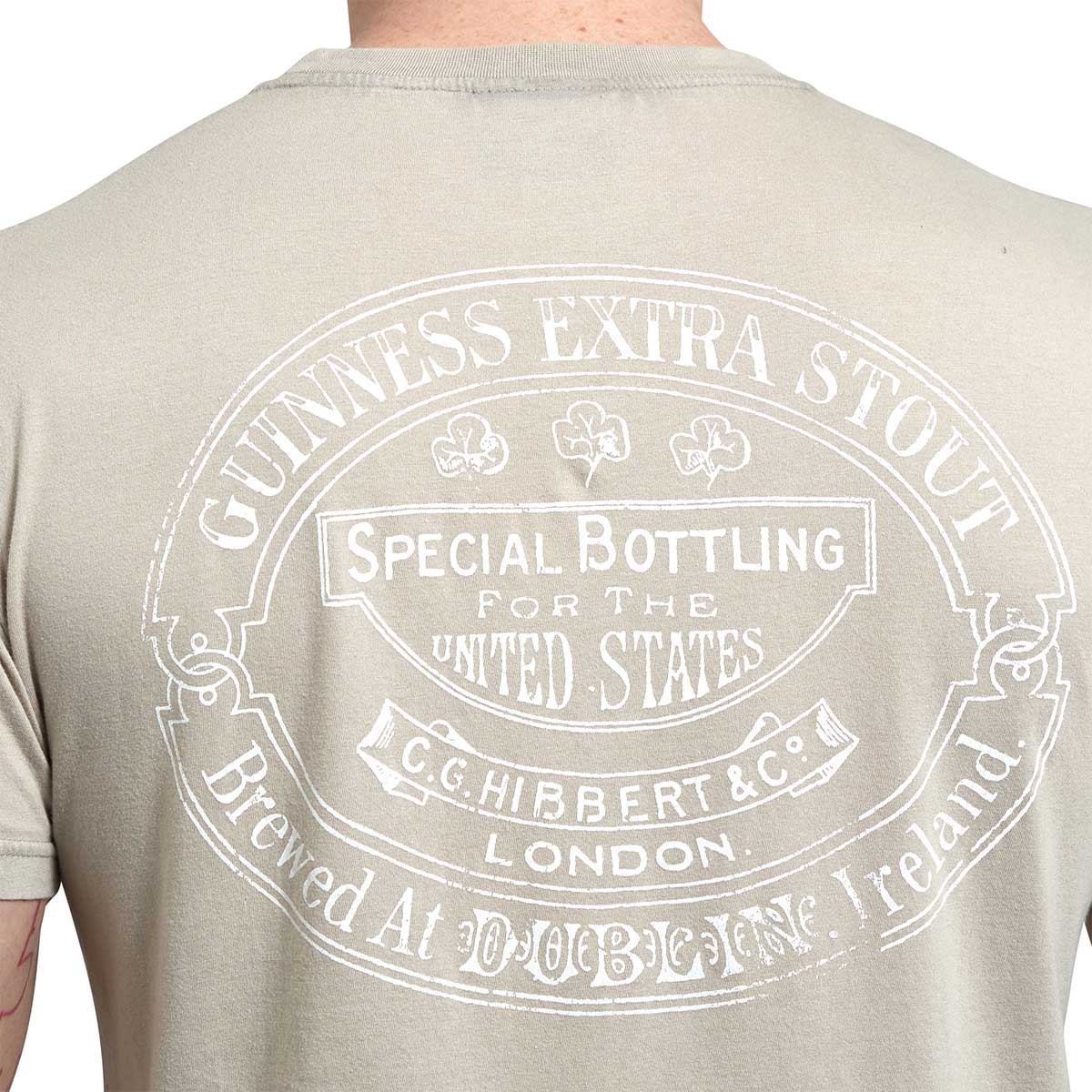 Product image for Irish T-Shirts | Guinness Trademark Label T-Shirt Beige