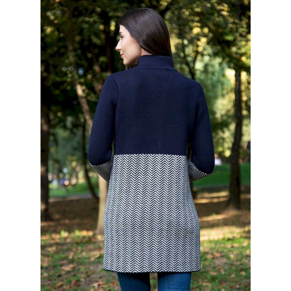 Product image for Irish Coat | Ladies Herringbone Wool Coat
