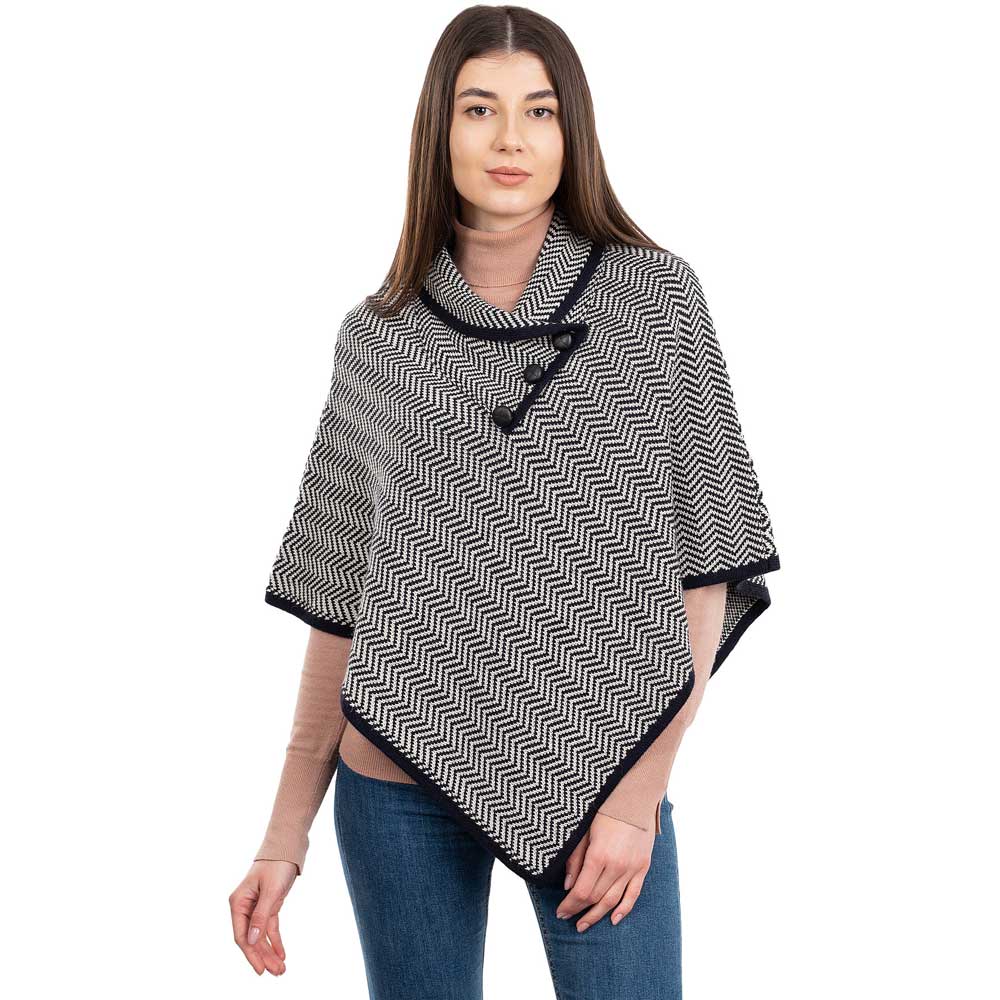 Product image for Irish Cape | Ladies Herringbone Wool Cape