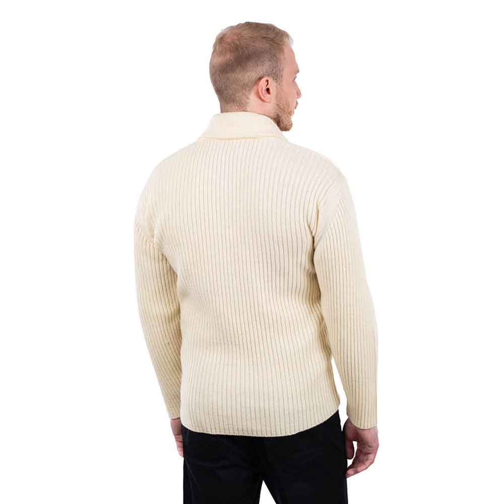 Product image for Irish Sweater | Shawl Collar Fisherman Mens Sweater