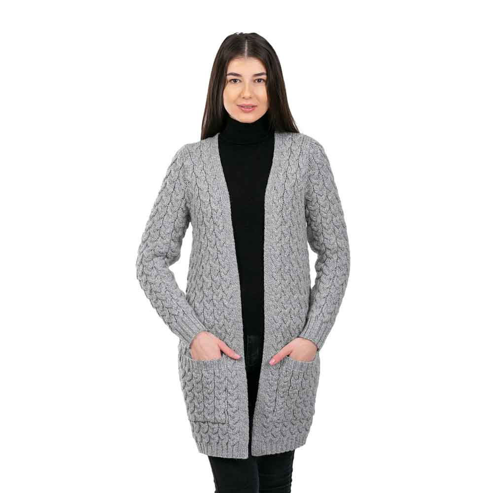 Product image for Irish Coat | Merino Wool Aran Icon Coat