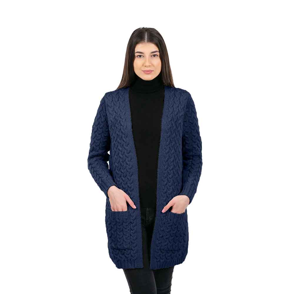 Product image for Irish Coat | Merino Wool Aran Icon Coat