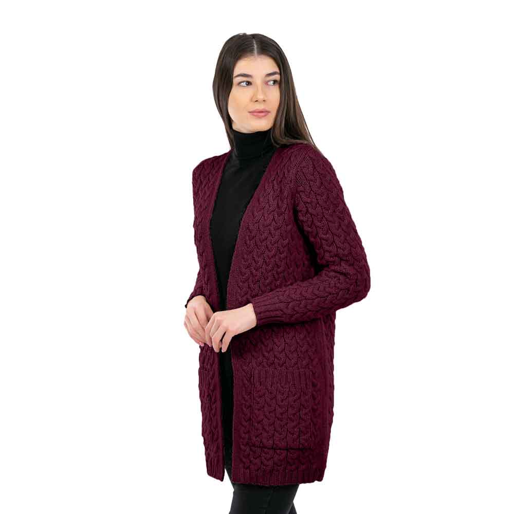 Product image for Irish Coat | Merino Wool Aran Icon Coat