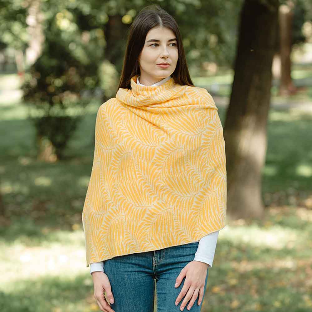 Product image for Irish Shawl | Newgrange Fern Cotton Wrap