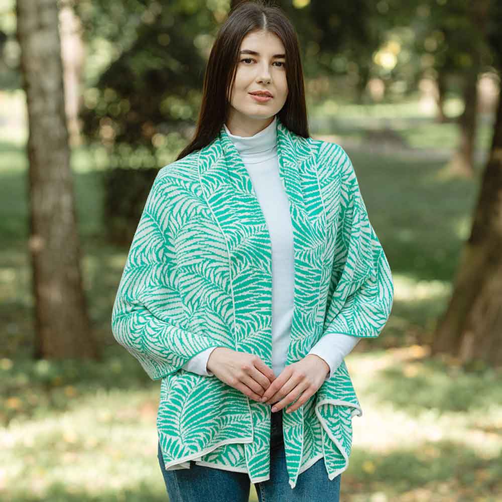 Product image for Irish Shawl | Newgrange Fern Cotton Wrap