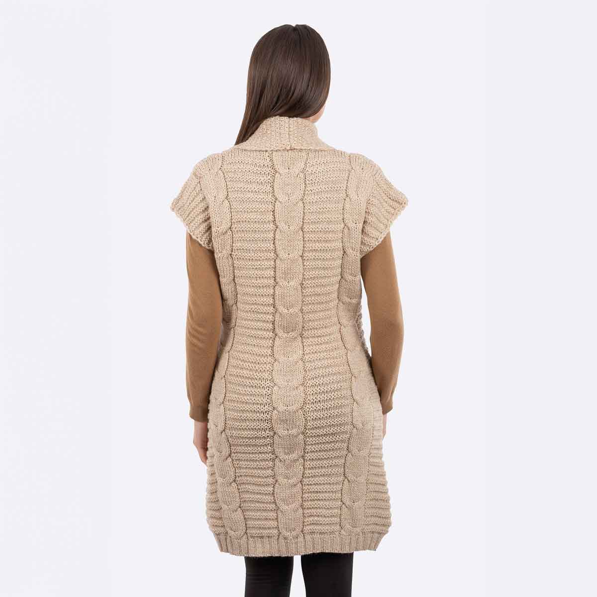 Sleeveless shawl cardigan hotsell