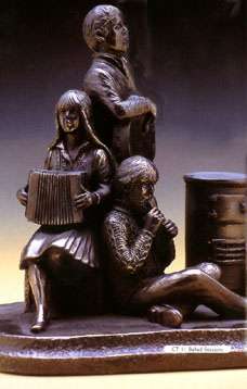 Product image for Rynhart Bronze Sculpture - Ballad Session Sculpture by Jeanne Rynhart