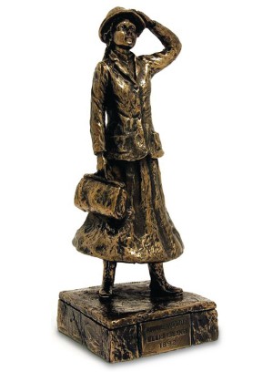 Product image for Rynhart Bronze Sculpture - Annie Moore, Ellis Island Sculpture by Jeanne Rynhart