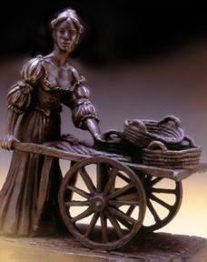 Product image for Rynhart Bronze Sculpture - Molly Malone Sculpture by Jeanne Rynhart