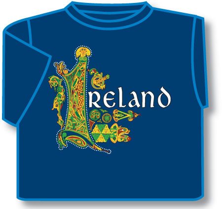 Product image for Kids T-Shirts: Kids T-Shirts: Celtic Ireland Kids T-Shirt Blue