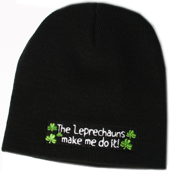 Product image for The Leprechauns Made Me Do It Knit Hat