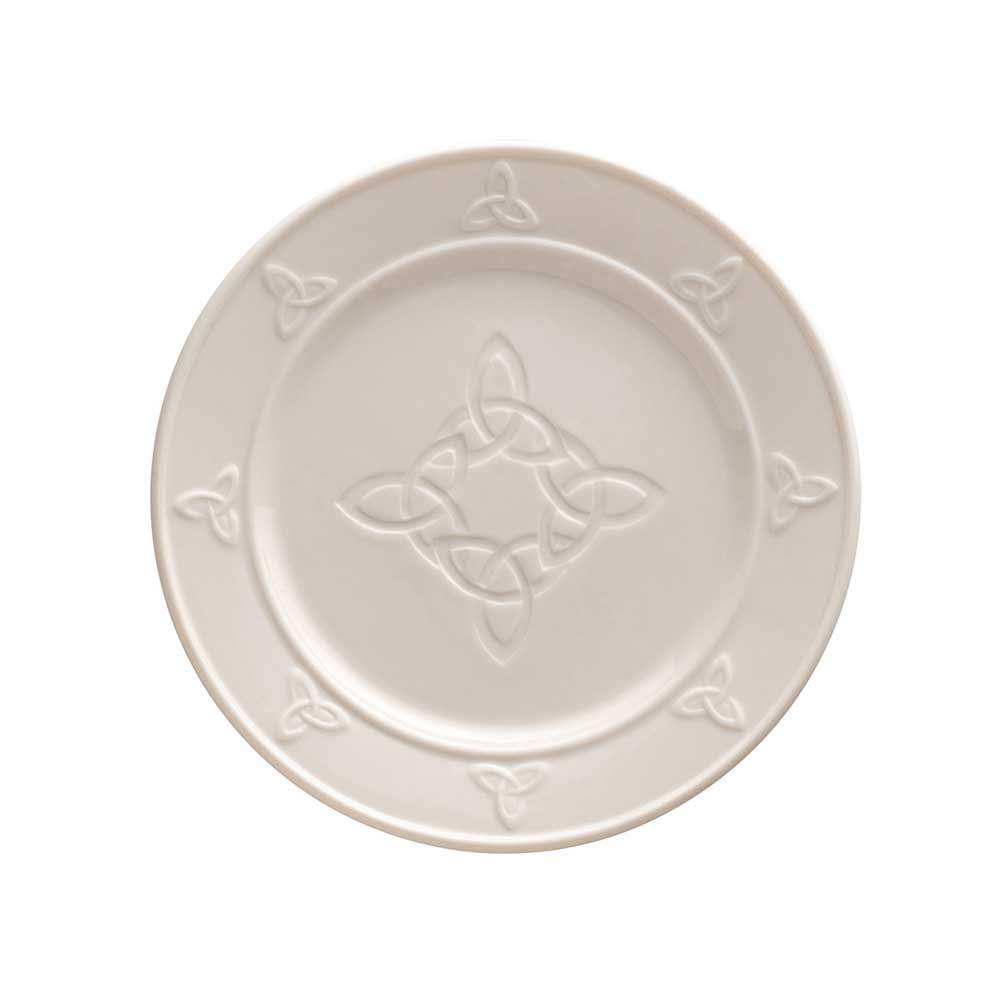 Product image for Celtic Trinity Knot Side Plate | Belleek Irish Pottery