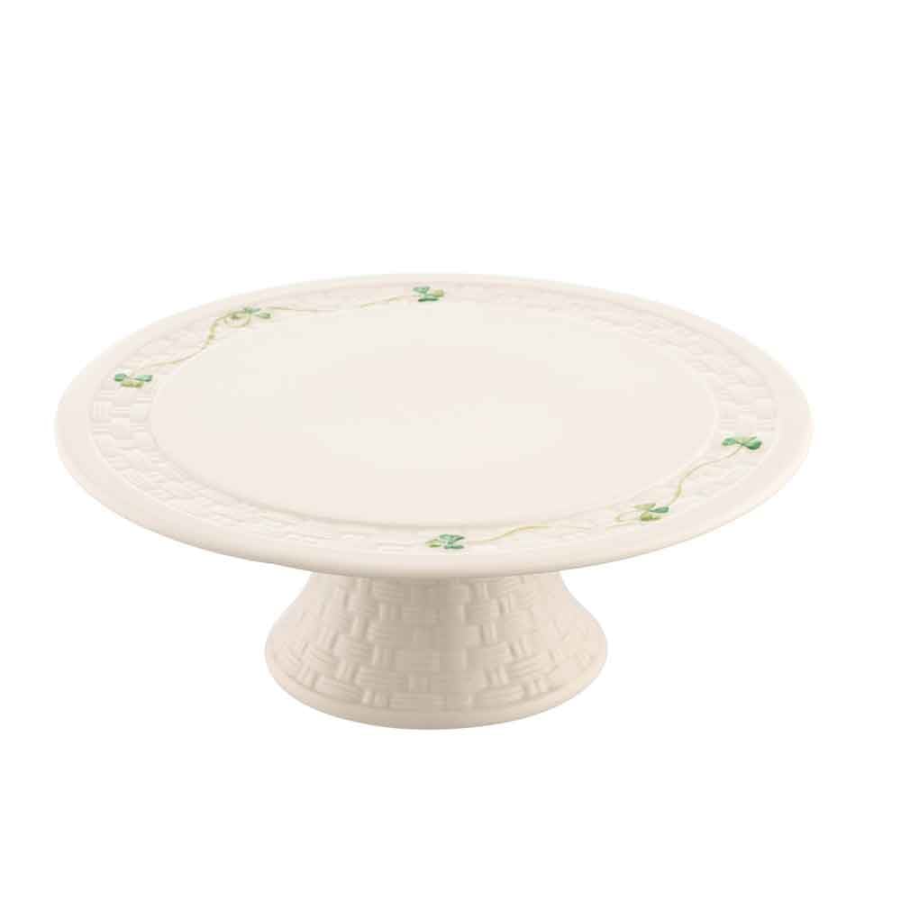 Product image for Belleek Pottery | Irish Shamrock Cake Stand