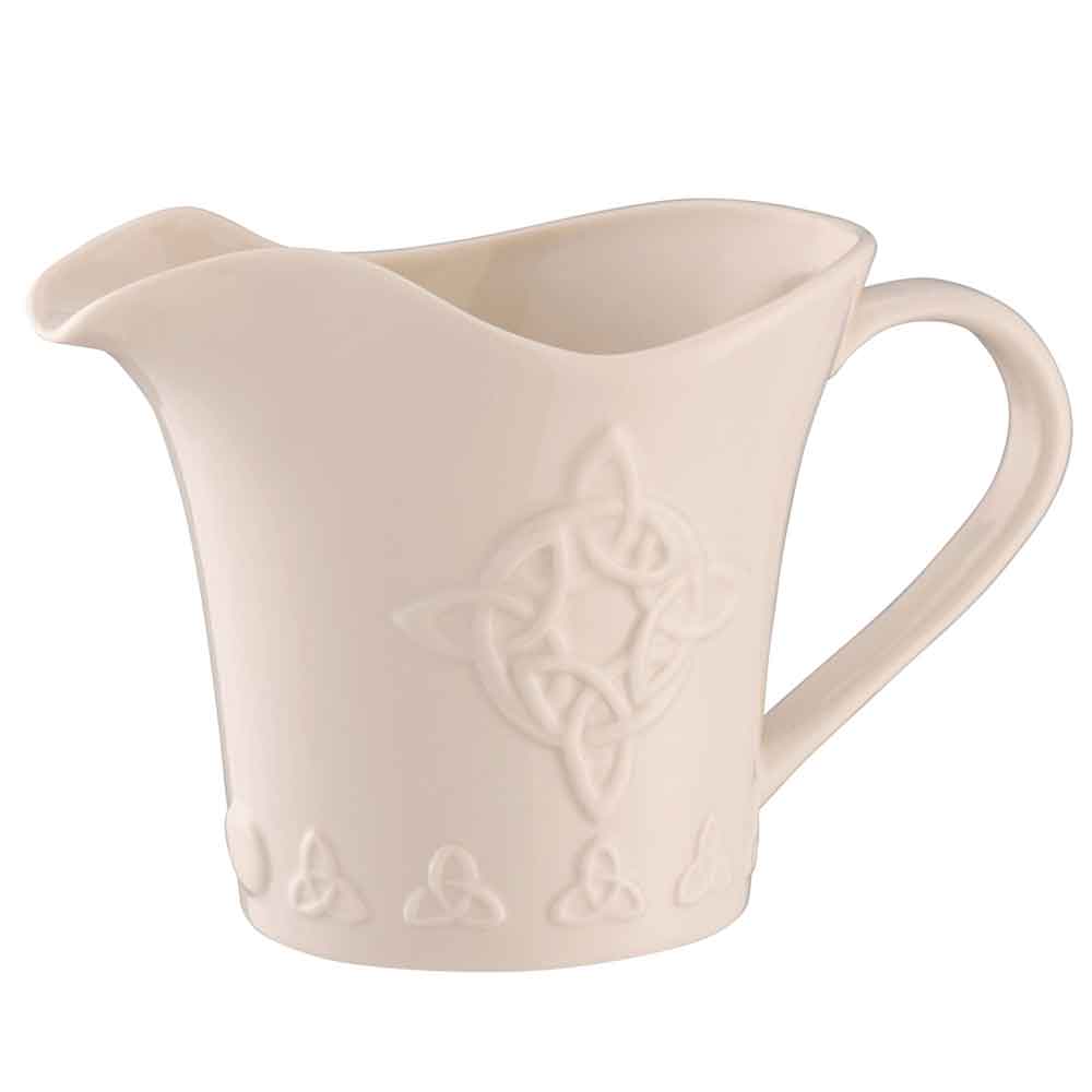 Product image for Belleek Pottery | Irish Trinity Knot Cream Jug